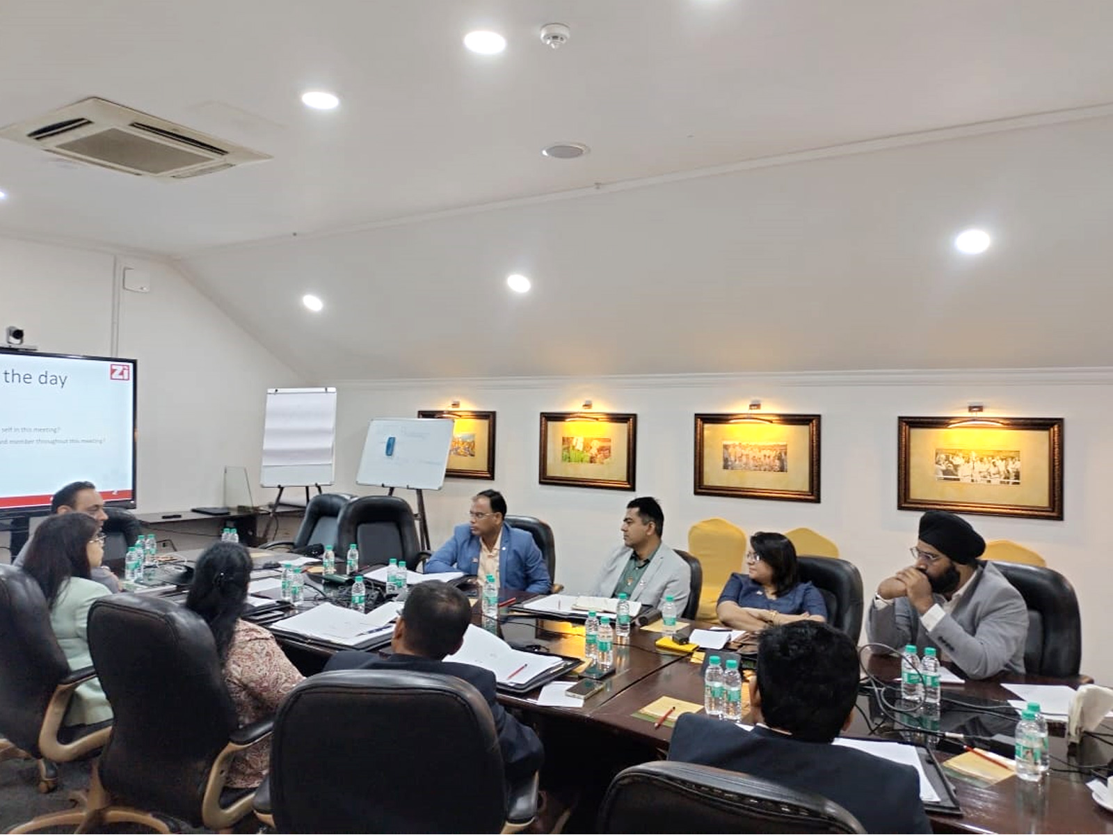 A working session in progress at The Zi Board